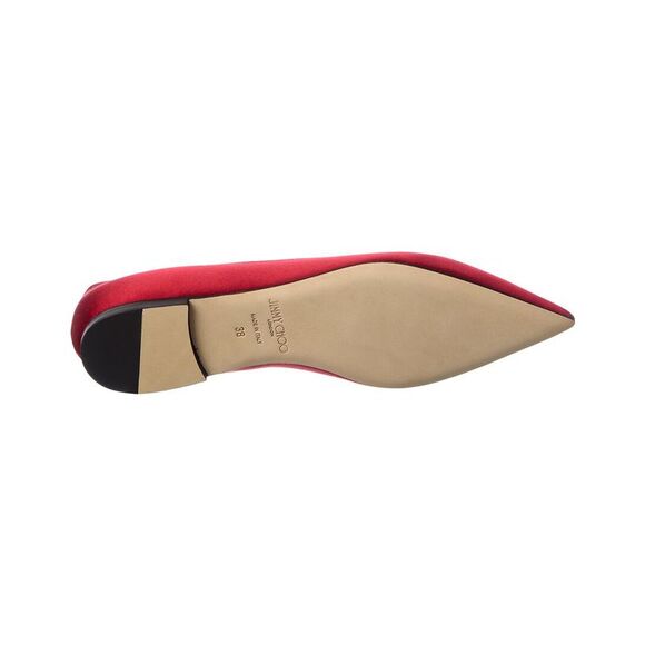 Jimmy Choo Love Satin Ballerina Flat, Red